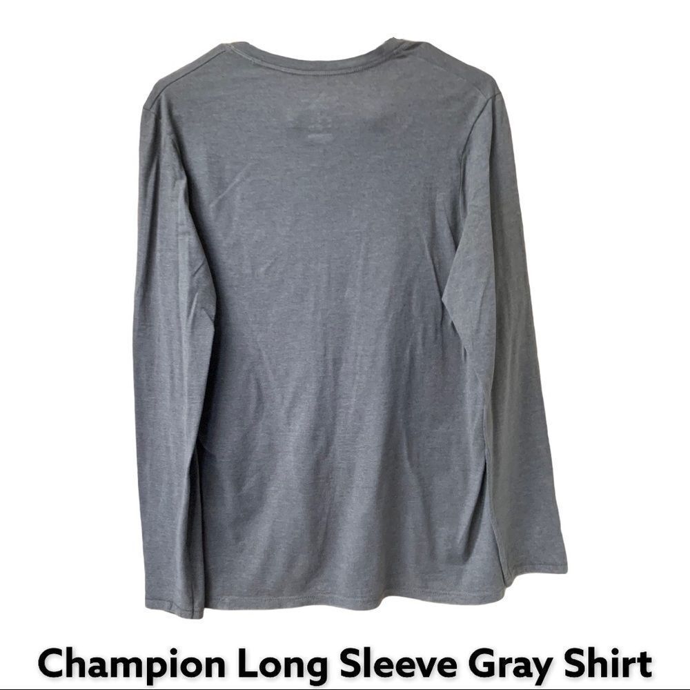 Champion Gray Long Sleeve Top - Picture 2 of 3